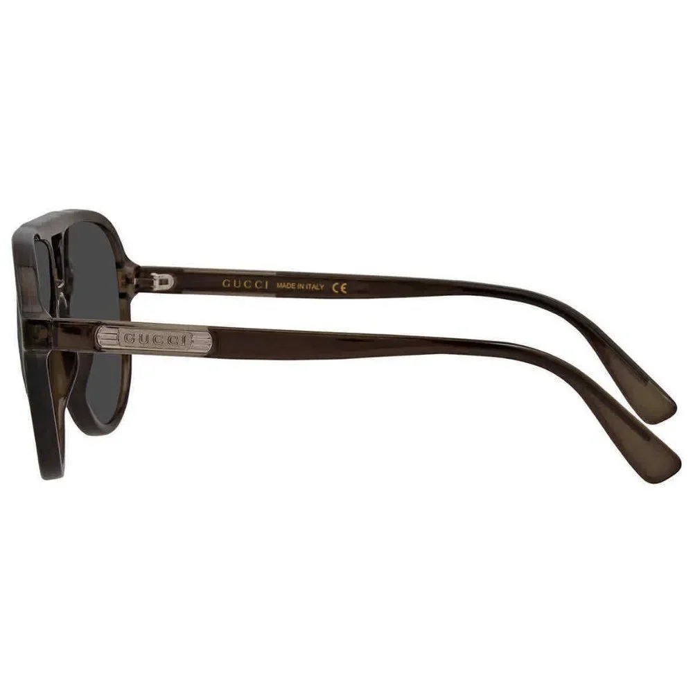NEW Gucci Grey Aviator Men's Sunglasses